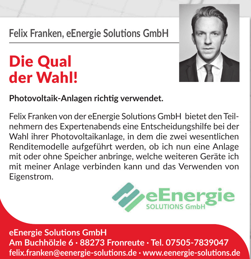 eEnergie Solutions GmbH eEnergie Solutions GmbH