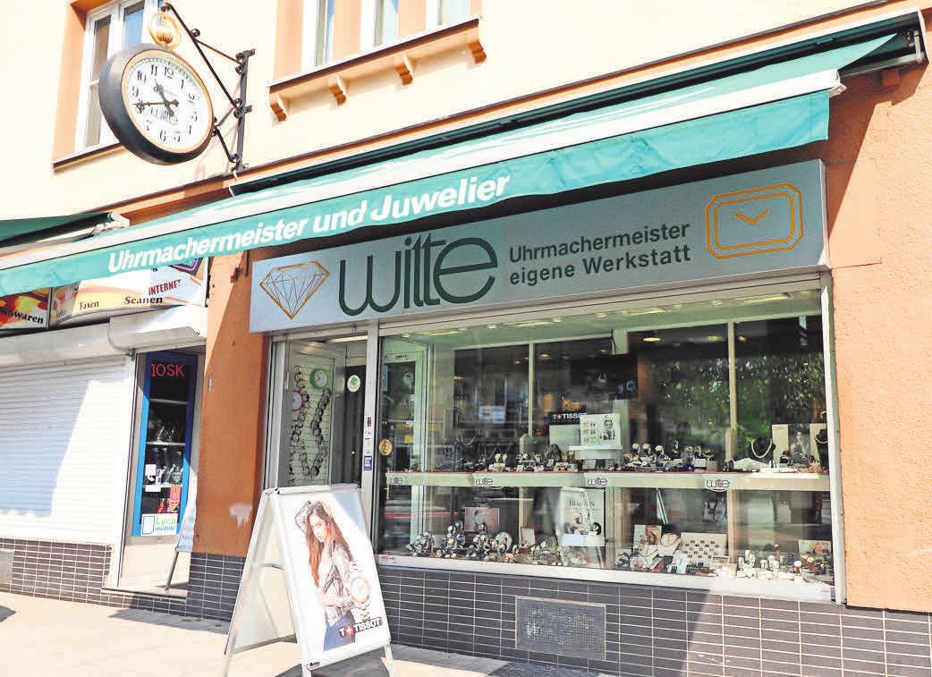 Seit 1960 eine Institution im Stadtteil: Juwelier Witte. Seit 1960 eine Institution im Stadtteil: Juwelier Witte.