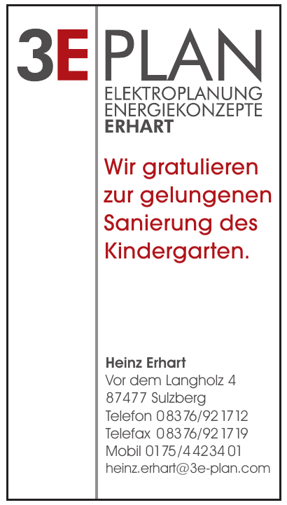3E Plan, Heinz Erhart 3E Plan, Heinz Erhart