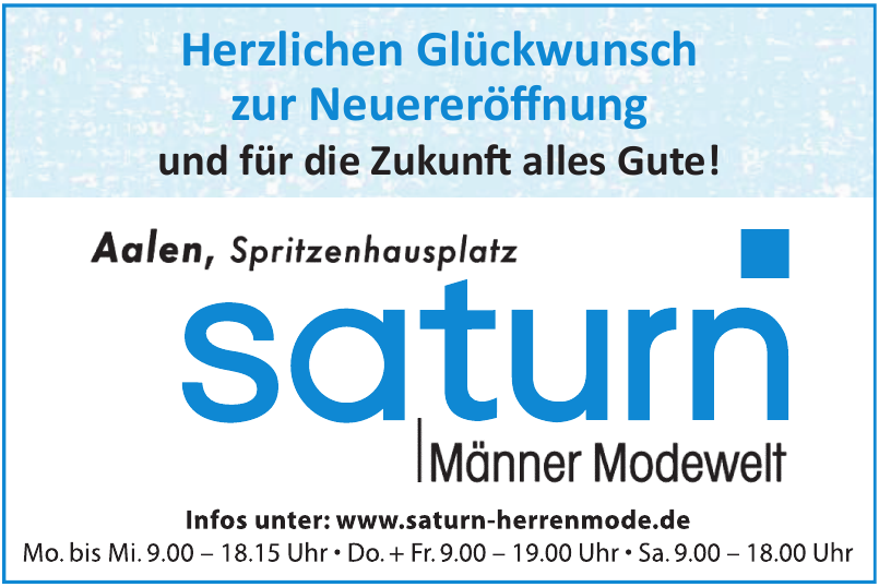 Saturn Herrenmode Albrecht GmbH Saturn Herrenmode Albrecht GmbH