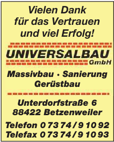 Universalbau GmbH Universalbau GmbH