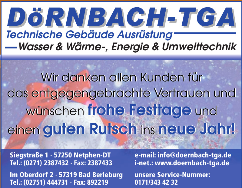 Dörnbach - TGA / Technische Gebäudeausrüstung Dörnbach - TGA / Technische Gebäudeausrüstung