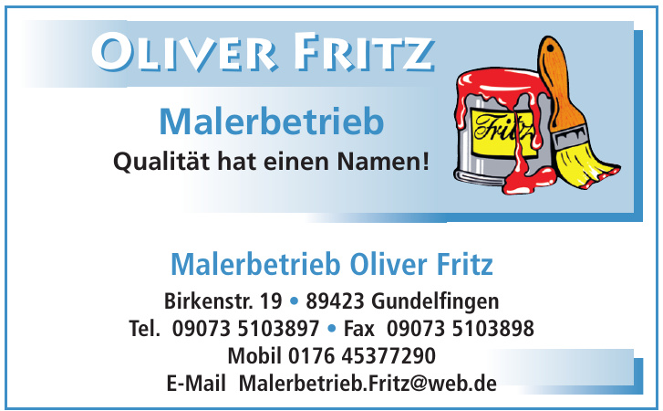 Oliver Fritz Malerbetrieb