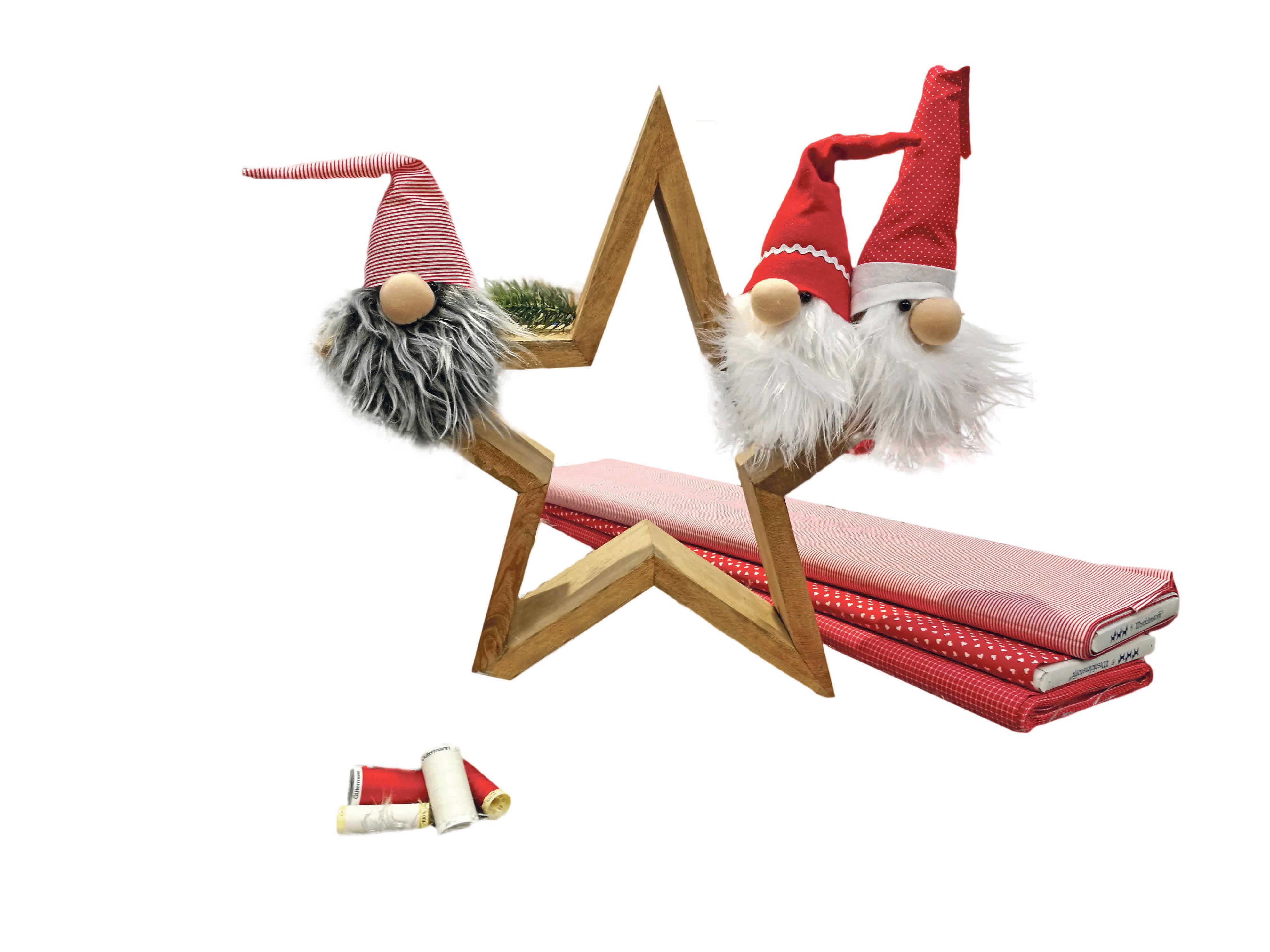 Wirklich hübsche Gesellen, die Weihnachtswichtel. Und leicht zu basteln. FOTO: SCHWARZ Wirklich hübsche Gesellen, die Weihnachtswichtel. Und leicht zu basteln. FOTO: SCHWARZ