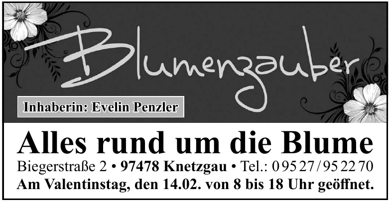Blumenzauber Inhaberin Evelin Penzler Blumenzauber Inhaberin Evelin Penzler
