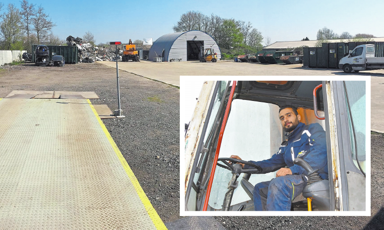 Seit drei Monaten existiert das Unternehmen MSR| Münsterland Schrott Recycling von Ahmad Al Kraidy (kl. Foto). Foto: privat Seit drei Monaten existiert das Unternehmen MSR| Münsterland Schrott Recycling von Ahmad Al Kraidy (kl. Foto). Foto: privat