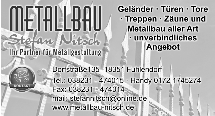 Metallbau Stefan Nitsch Metallbau Stefan Nitsch