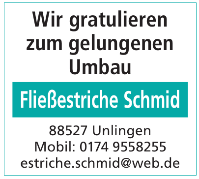 Fließestriche Schmid Fließestriche Schmid