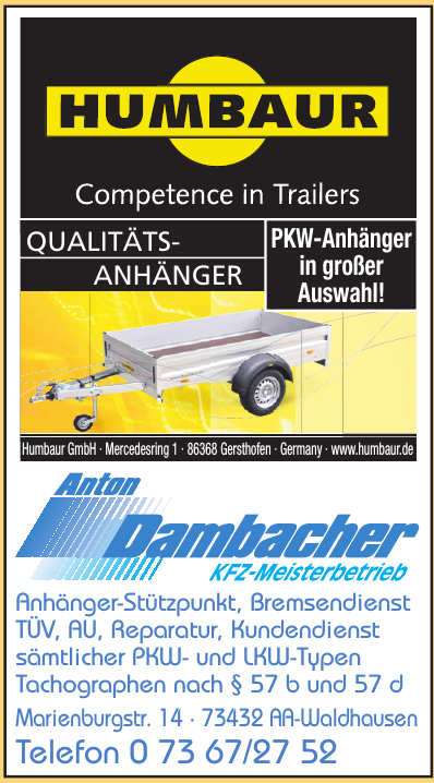 Anton Dambacher Kfz-Meisterbetrieb Anton Dambacher Kfz-Meisterbetrieb