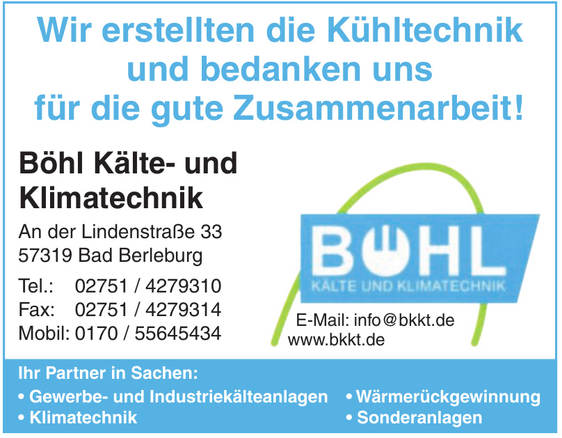 Böhl Kälte- und Klimatechnik Böhl Kälte- und Klimatechnik