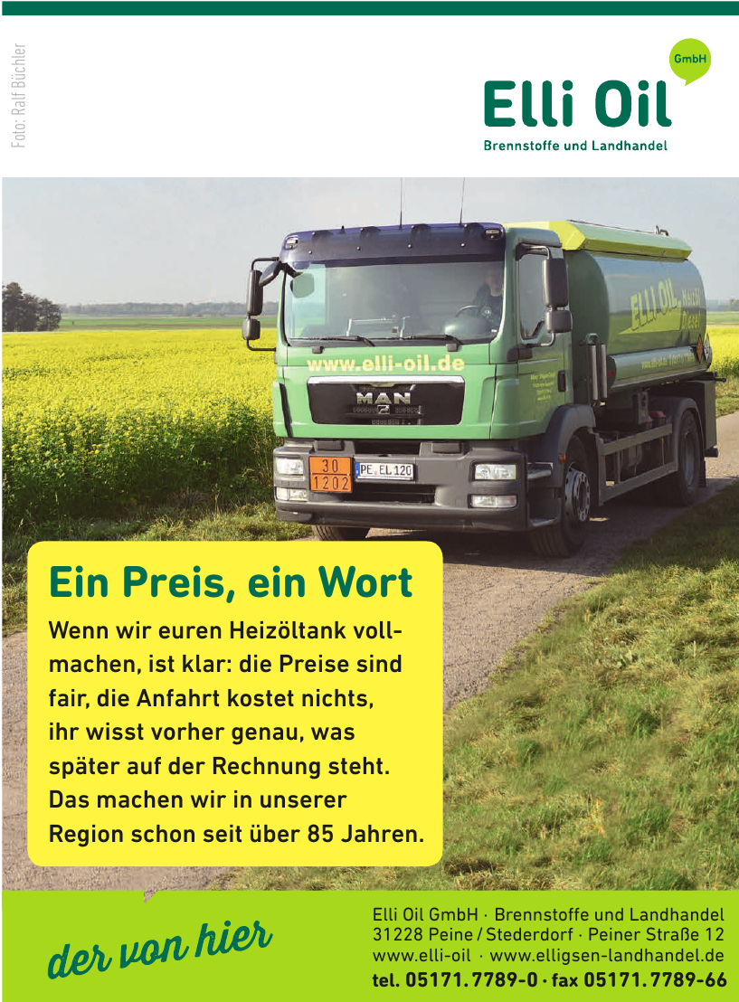 Elli Oil GmbH Brennstoffe und Landhandel Elli Oil GmbH Brennstoffe und Landhandel