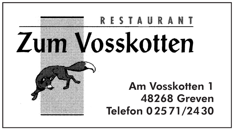 Zum Vosskotten Restaurant Zum Vosskotten Restaurant