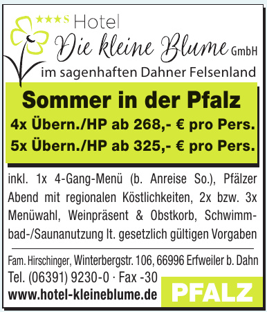 Hotel Die kleine Blume GmbH Hotel Die kleine Blume GmbH