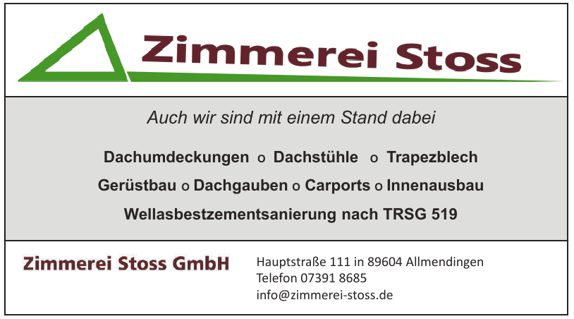 Zimmerei Stoss GmbH Zimmerei Stoss GmbH