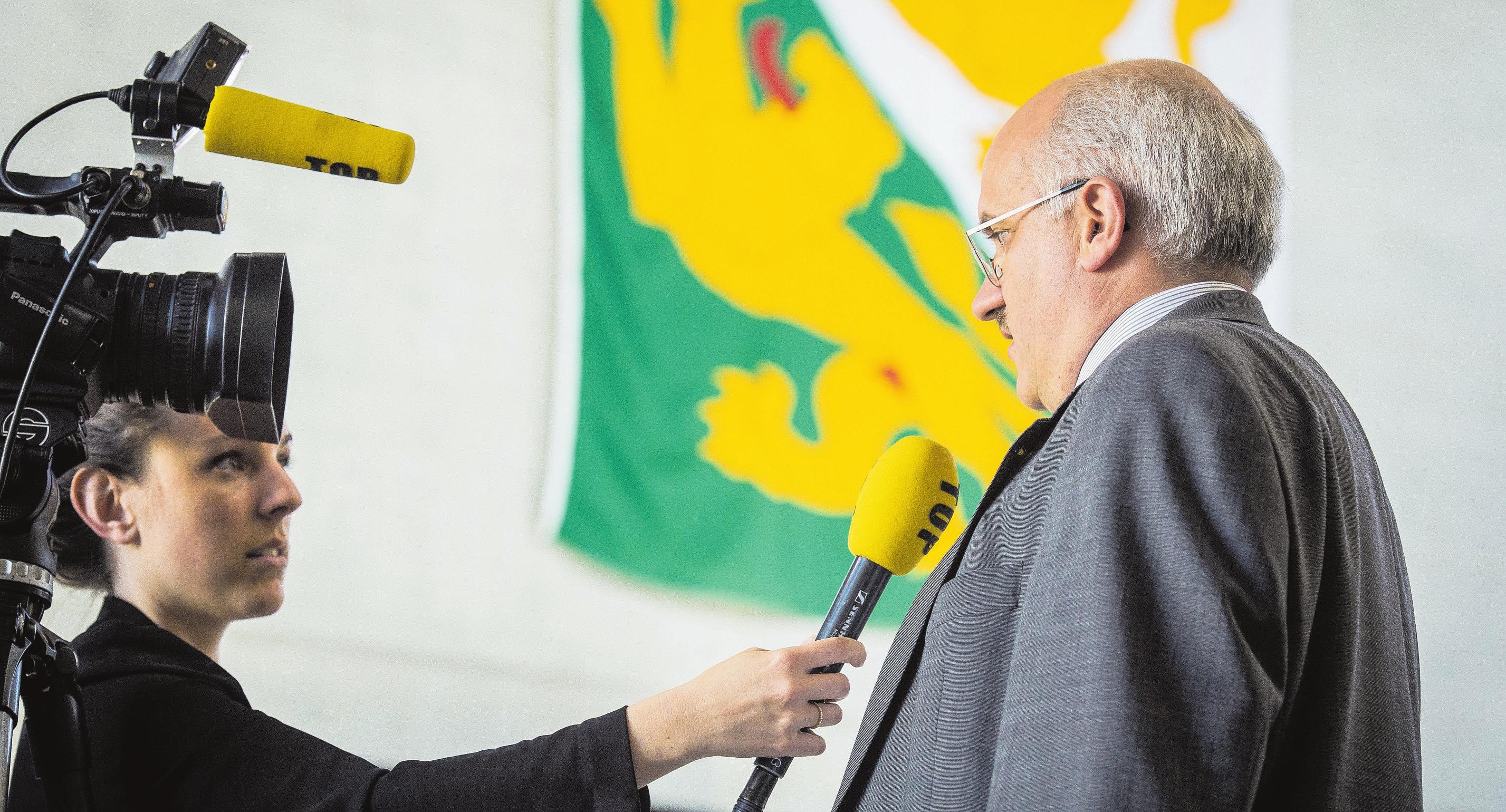 Muss er am 20. Oktober einen Sitzverlust erklären? Ruedi Zbinden, Präsident der SVP Thurgau. Bild: Reto Martin