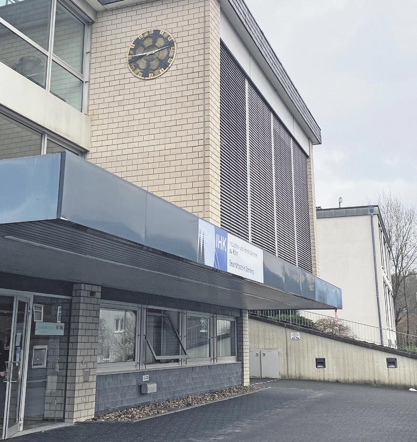 Die IHK-Geschäftsstelle in Oberberg Bild: IHK Köln Die IHK-Geschäftsstelle in Oberberg Bild: IHK Köln