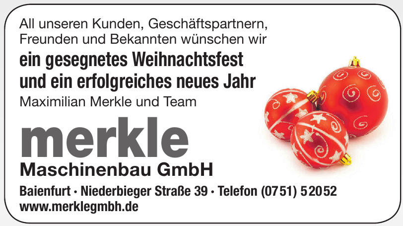 merkle Maschinenbau GmbH merkle Maschinenbau GmbH