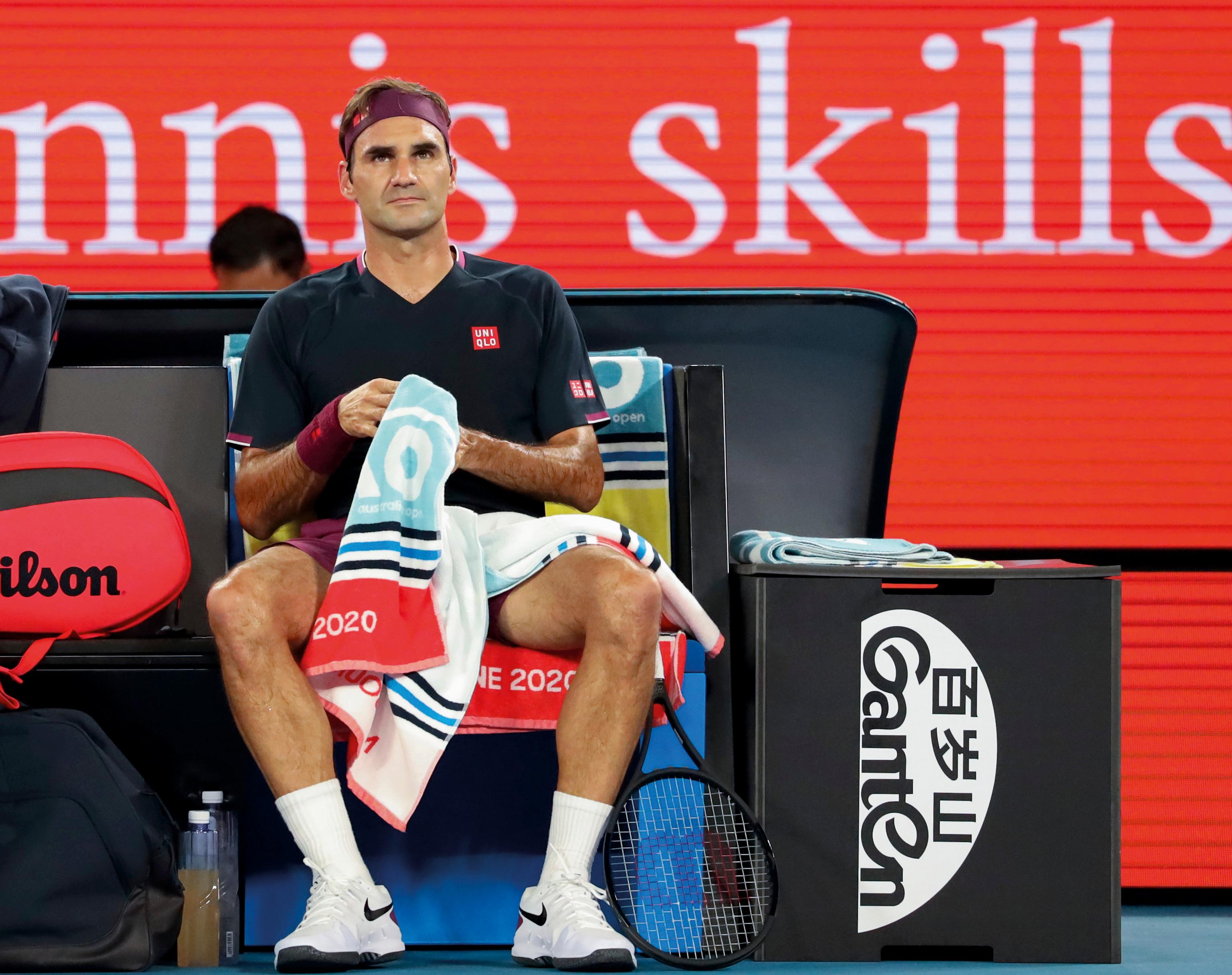 Roger Federer: „Die Dämonen waren überall.“  Foto: Jürgen Hasenkopf
