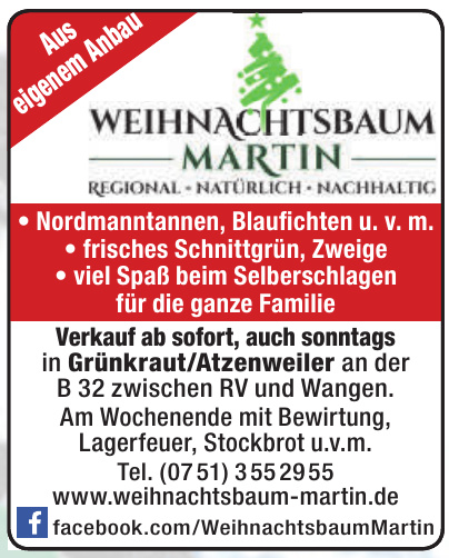 Weihnachtsbaum Martin Weihnachtsbaum Martin