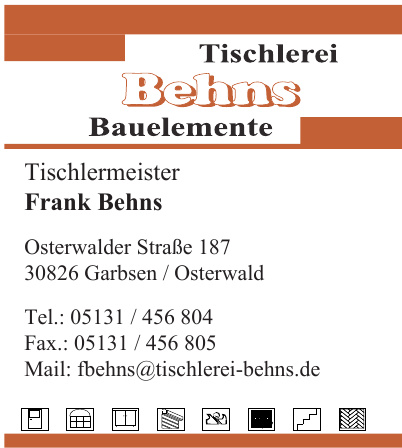 Tischlermeister Frank Behns