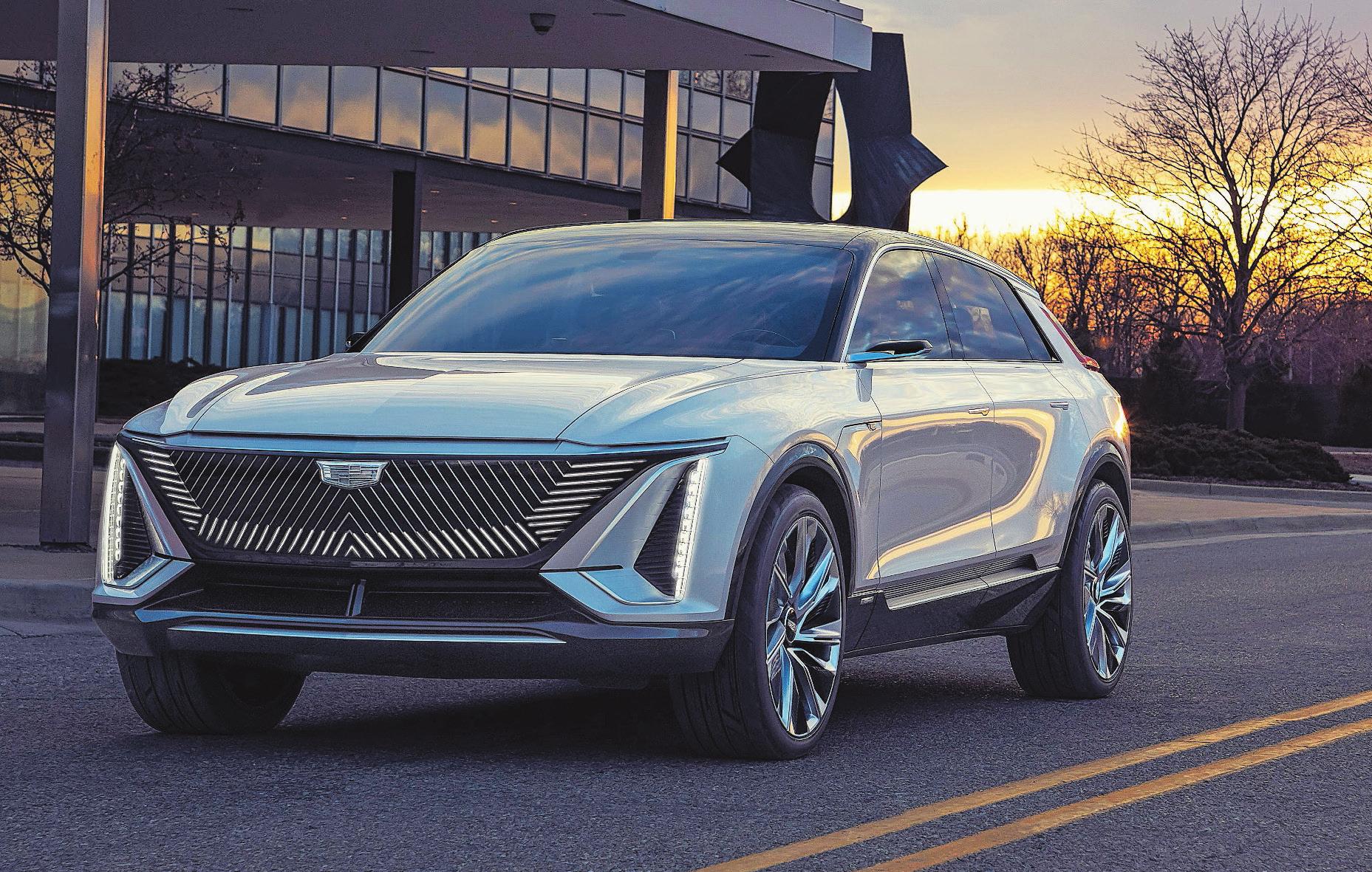 Noch ist der Cadillac Lyriq eine Studie – der Hersteller nennt das Design aber schon «sehr seriennah». Bild: Cadillac