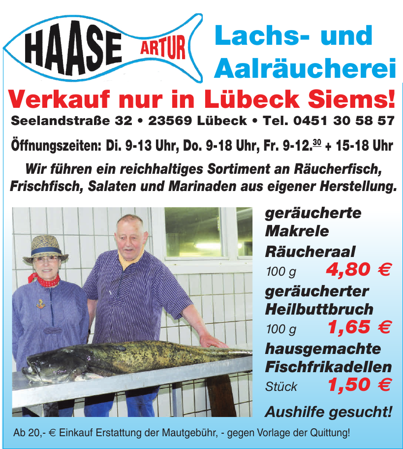 Artur Haase Lachs- und Aalräucherei Artur Haase Lachs- und Aalräucherei