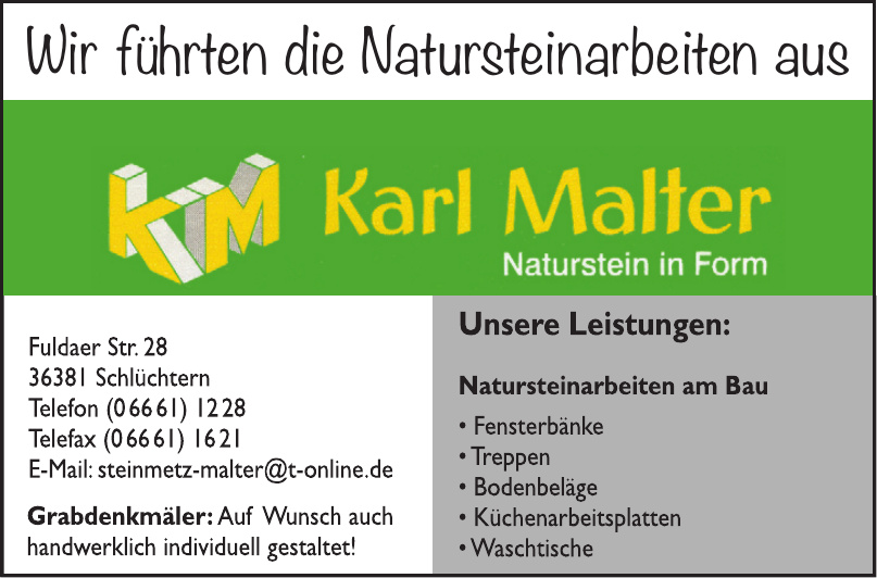 Karl Malter Naturstein