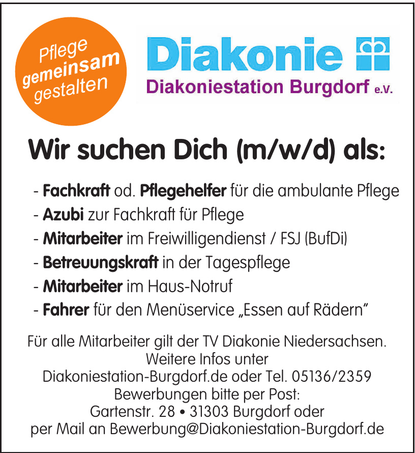 Diakoniestation Burgdorf e.v. Diakoniestation Burgdorf e.v.