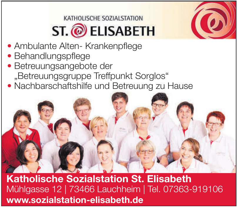 Katholische Sozialstation St. Elisabeth Katholische Sozialstation St. Elisabeth