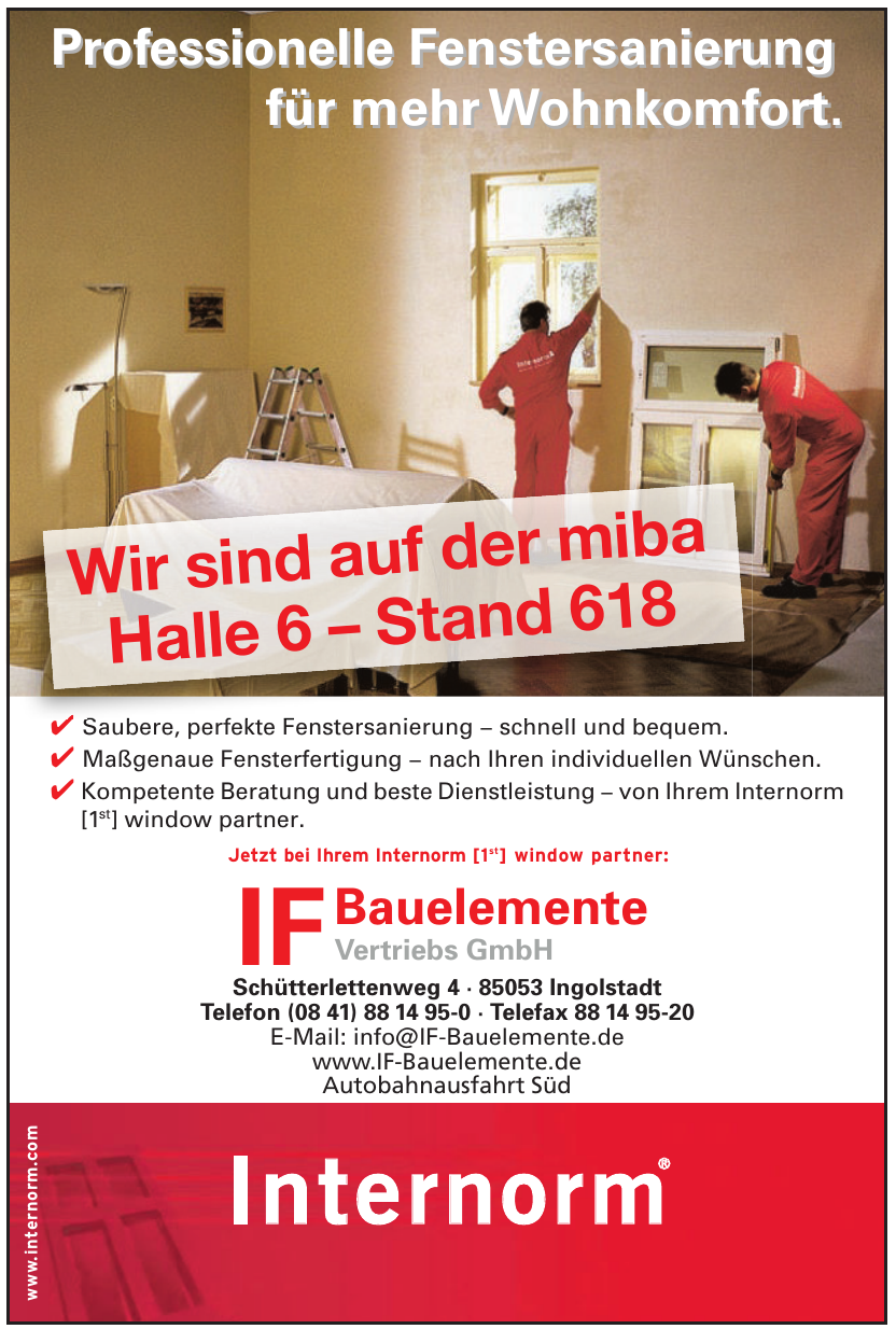 IF Bauelemente Vertriebs GmbH IF Bauelemente Vertriebs GmbH