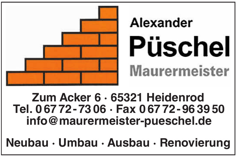 Alexander Püschel Maurermeister
