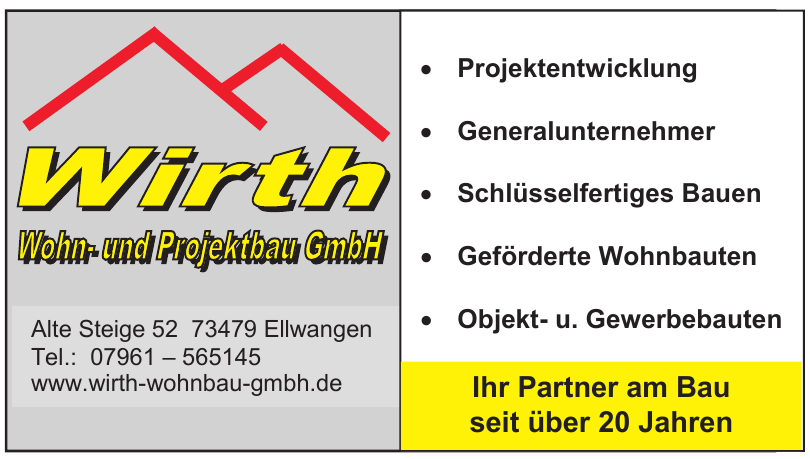 Wirth Wohn- und Projektbau GmbH Wirth Wohn- und Projektbau GmbH