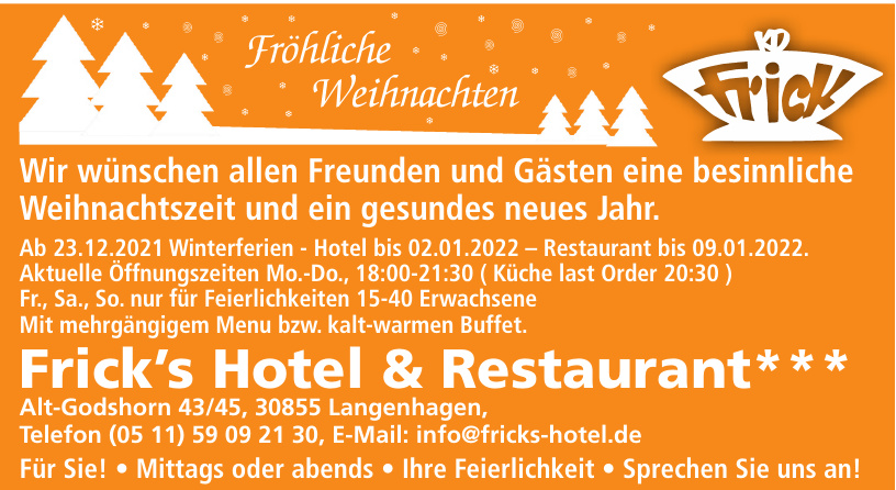 Frick’s Hotel & Restaurant