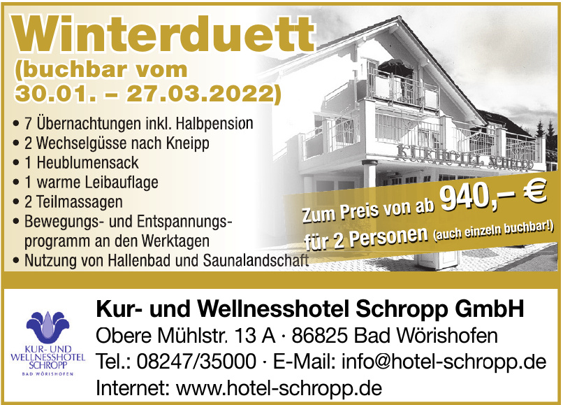 Kur- und Wellnesshotel Schropp GmbH