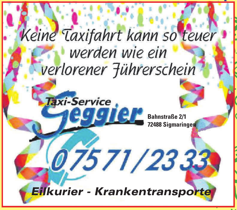 Taxi-Service Geggier Taxi-Service Geggier