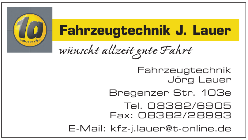 Fahrzeugtechnik J. Lauer Fahrzeugtechnik J. Lauer