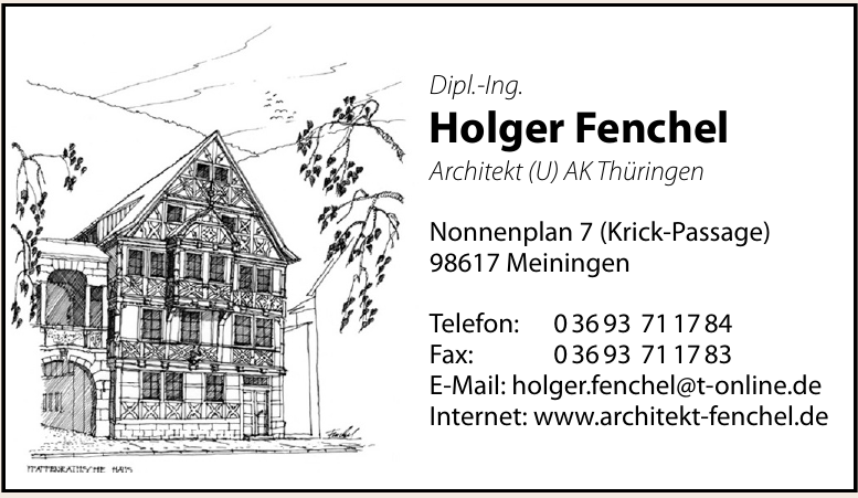 Dipl.-Ing. Holger Fenchel Dipl.-Ing. Holger Fenchel
