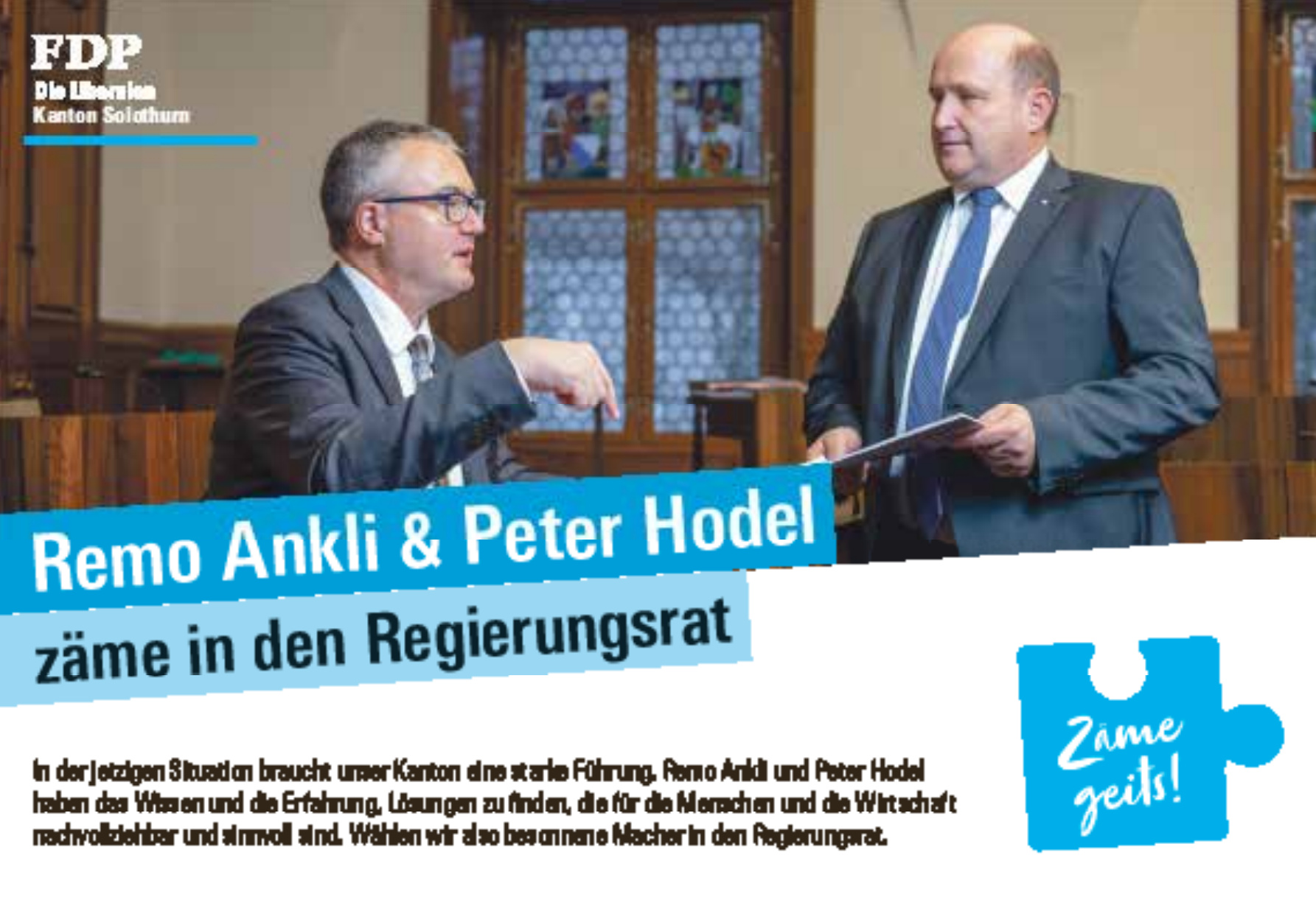 FDP - Remo Ankli & Peter Hodel FDP - Remo Ankli & Peter Hodel