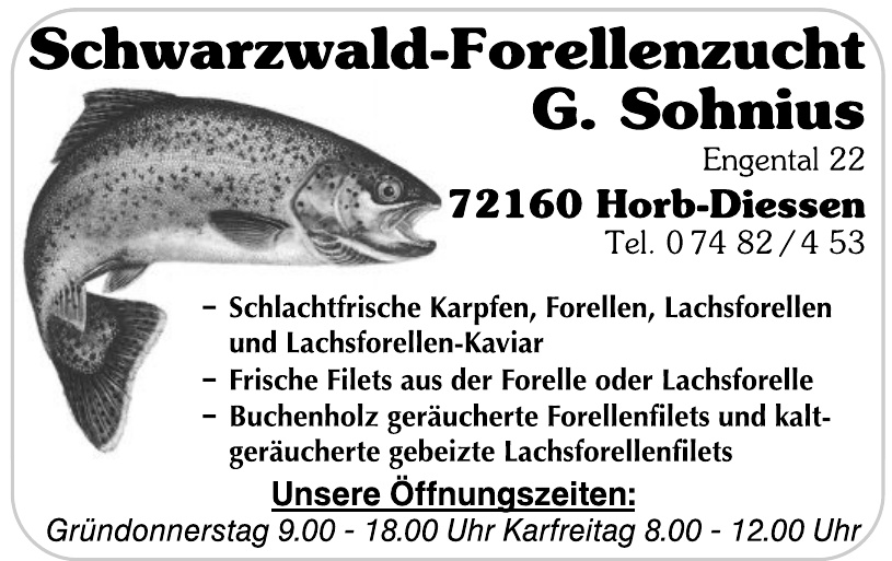 Schwarzwald-Forellenzucht G. Sohnius