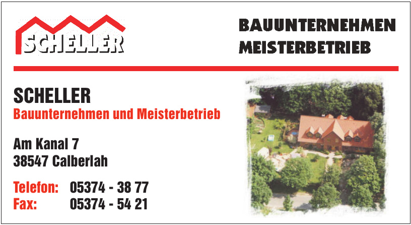 Scheller Bauunternehmen und Meisterbetrieb Scheller Bauunternehmen und Meisterbetrieb