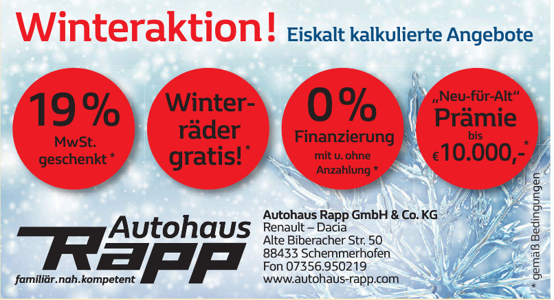 Autohaus Rapp GmbH & Co. KG Autohaus Rapp GmbH & Co. KG