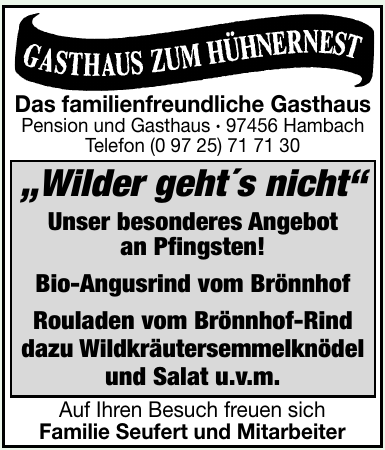 Gasthaus Zum Hühnernest Gasthaus Zum Hühnernest