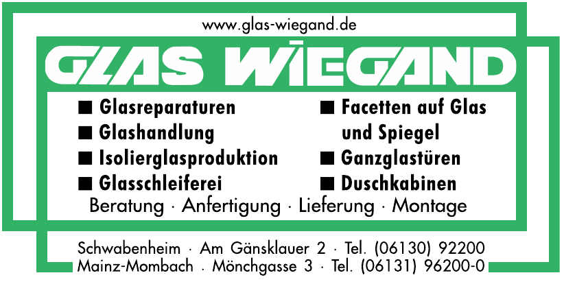 Glas Wiegand Mainz Mombach