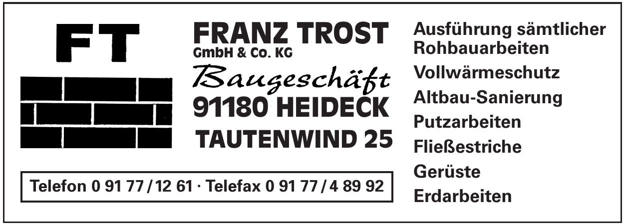Franz Trost GmbH & Co. KG Franz Trost GmbH & Co. KG