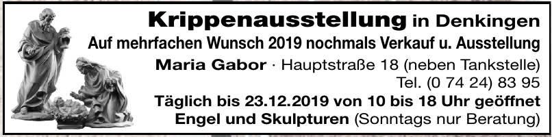 Krippenausstellung in Denkingen Krippenausstellung in Denkingen