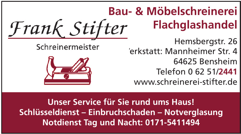 Frank Stifter Bau- & Möbelschreinerei