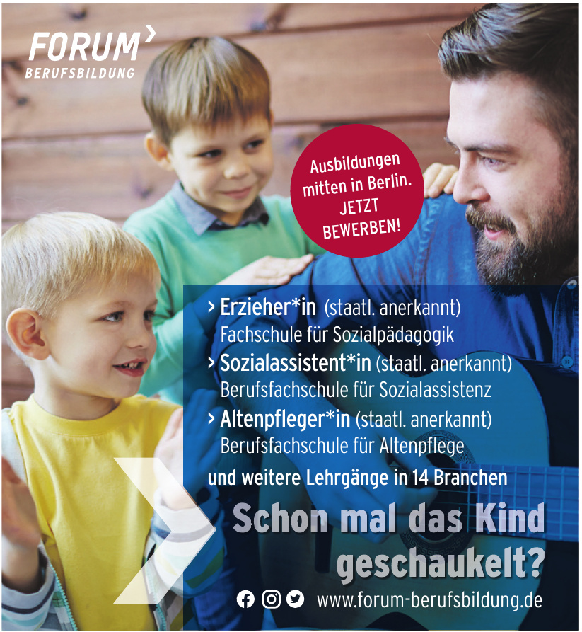 Forum Berufsbildung Forum Berufsbildung