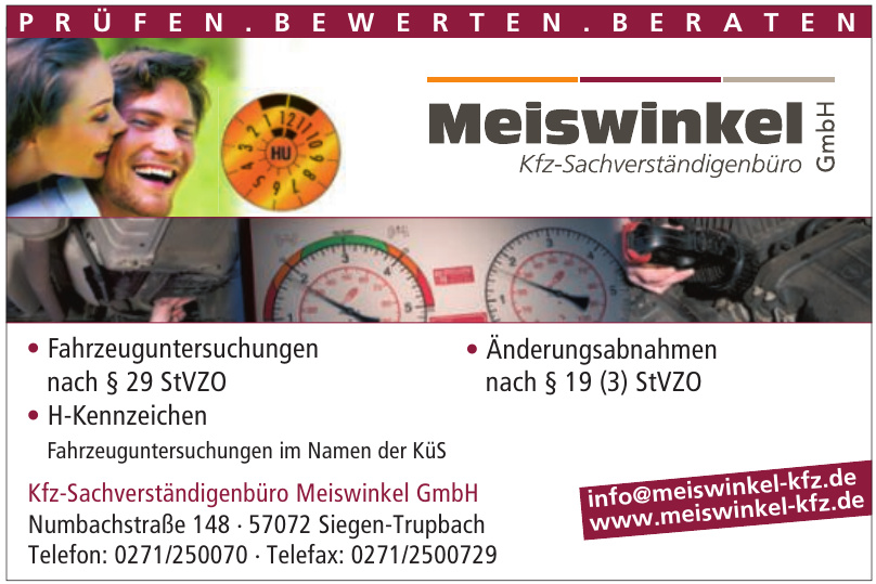 Kfz-Sachverständigenbüro Meiswinkel GmbH Kfz-Sachverständigenbüro Meiswinkel GmbH