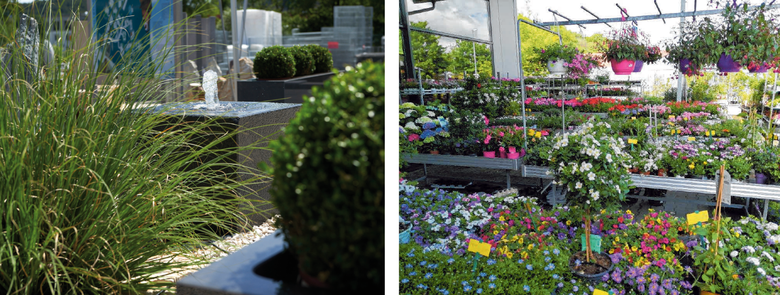 Durch eine geschmackvolle Gartengestaltung durch Quellsteine oder Blumen wird der Grillabend noch schöner. Fotos: oh/Garten Igel Durch eine geschmackvolle Gartengestaltung durch Quellsteine oder Blumen wird der Grillabend noch schöner. Fotos: oh/Garten Igel