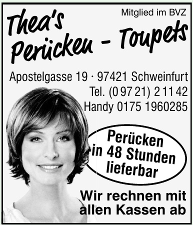 Thea‘s Perücken -Toupets Thea‘s Perücken -Toupets